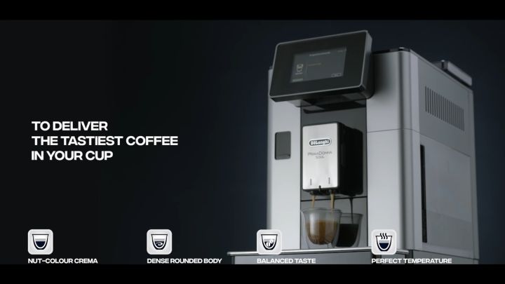 Máy Pha Cà Phê Tự Động DELONGHI ECAM 610.55.SB, Delonghi Coffee Maker, Máy Pha Cafe, Espresso, Cappuccino, LatteCrema, 19 Bar, 2.2L, Made In EU, Bảo Hành 12 Tháng | Lazada.vn