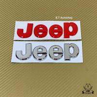 โลโก้* Jeep ติดท้ายรถ ขนาด*4.2x14cm ราคาต่อชิ้น