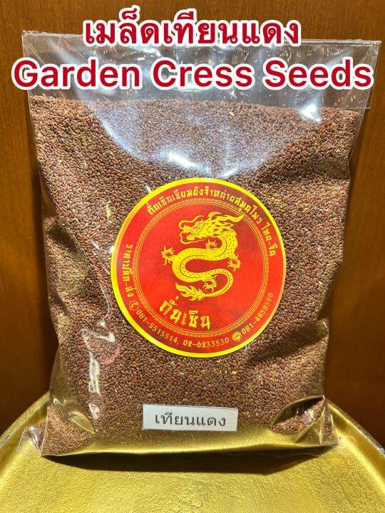 เมล็ดเทียนแดง-garden-cress-seeds-เทียนแดง-เมล็ดเทียนแดงบรรจุ1โลราคา140บาท