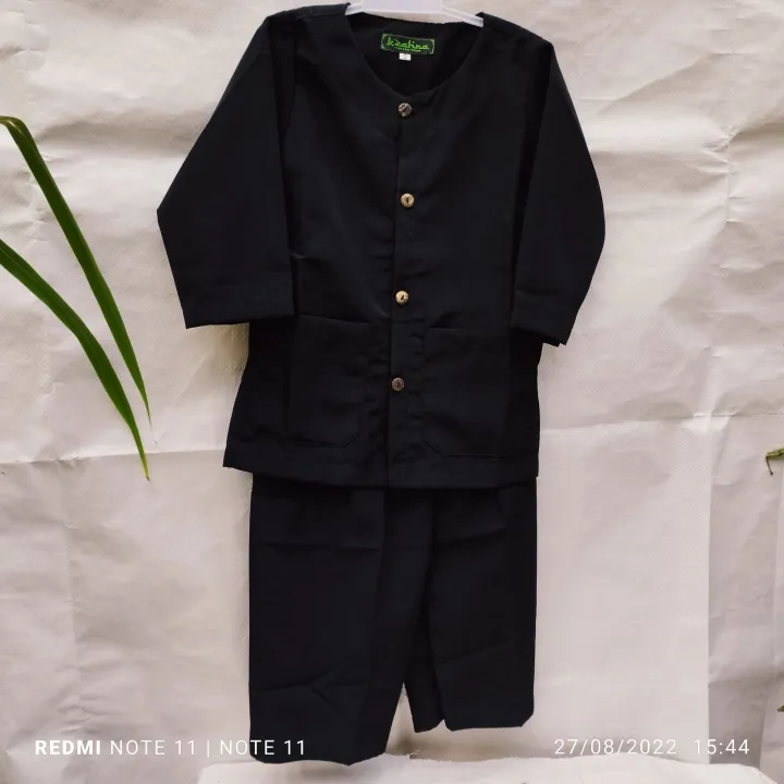 Baju pangsi anak polos/stelan baju pangsi anak TK & SD/seragam baju