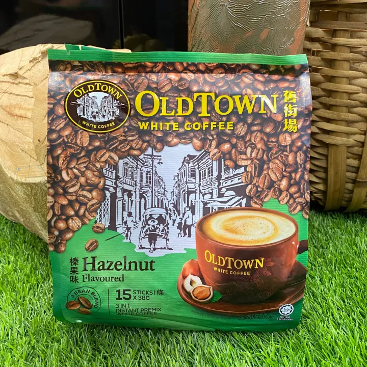 Old Town White Coffee 3In1 Hazelnut Instant Premix White Coffee 570g