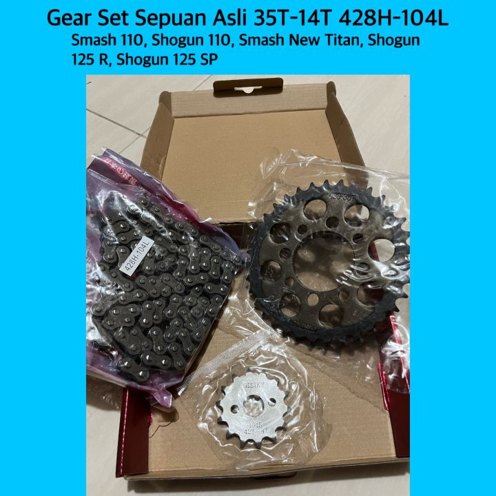 Gear Gir Set Gir Paket Gigi Tarik Smash 110 And Smash New And Shogun 125