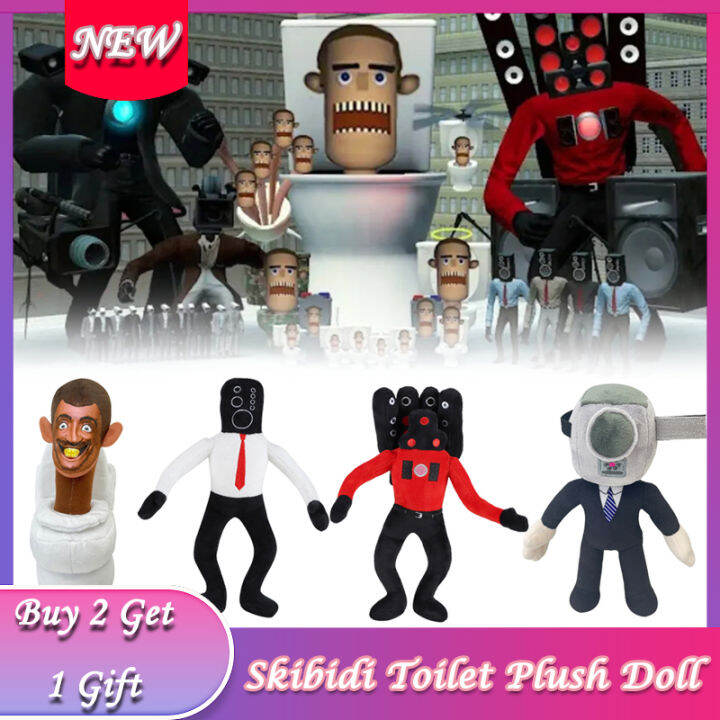 Skibidi ตุ๊กตาผ้ากำมะหยี่ในห้องน้ำตุ๊กตาเกมการ์ตูนยัดนุ่นของขวัญสำหรับ ...