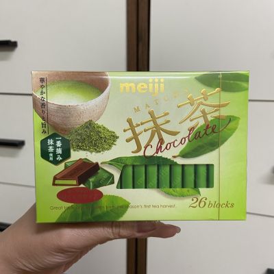 Meiji Matcha Chocolate เมจิช็อกโกแลตรสมัทฉะ นำเข้าจากประเทศญี่ปุ่น