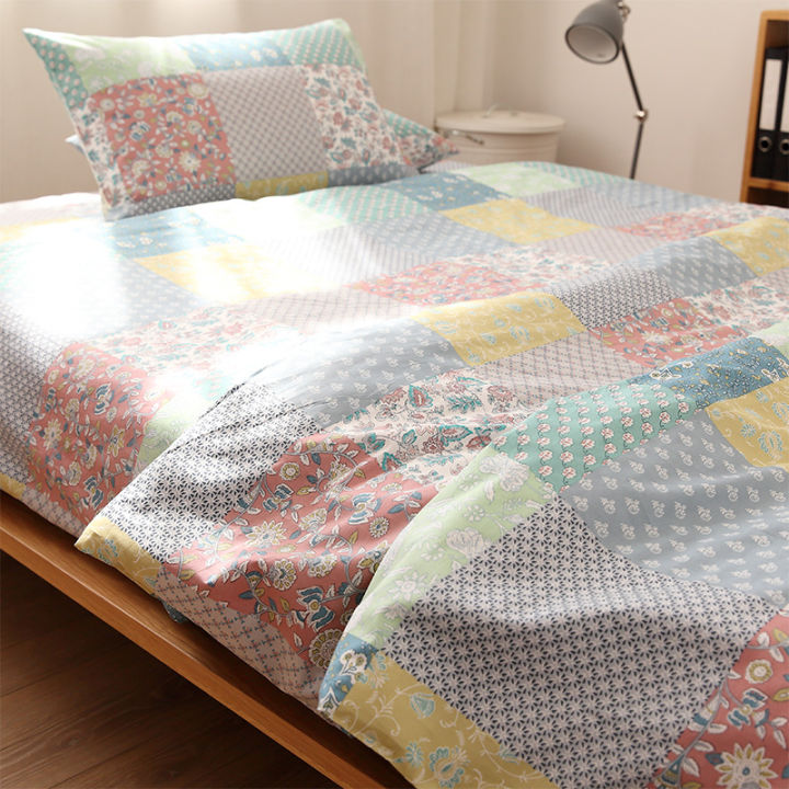 Pastoral Style Pure Cotton Bed Sheet Quilt Cover Pillowcase Pure Cotton Duvet Cover Bed Sheet