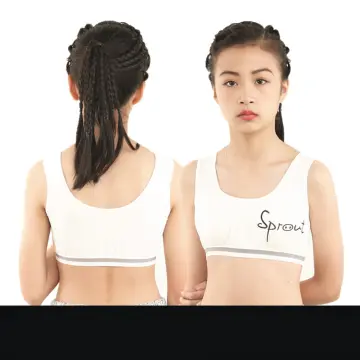 Girls middle school students sports underwear bra pure cotton no steel ring  bra development period thin