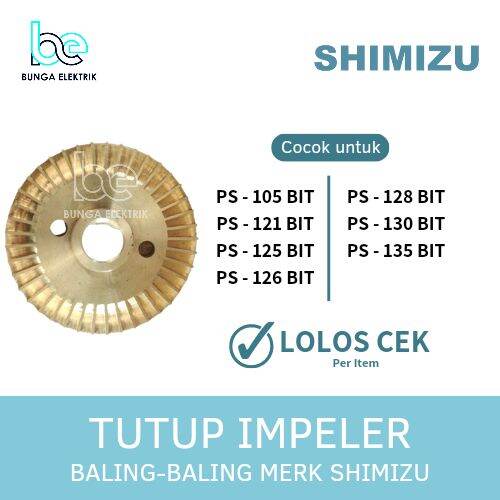 Kipas Impeller Pompa Air Shimizu Orisinil Impeler Baling Baling Pompa