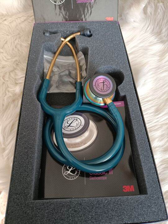 Littmann Stethoscope Classic III Carribean Blue Rainbow Finish Limited