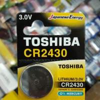 (1ก้อน) ถ่าน Toshiba CR2430, DL2430, ECR2430 Lithium 3V จำนวน 1ก้อน ของใหม่ ของแท้