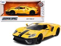 Jada 2017 Ford GT Yellow With Black Stripe 1/24 Diecast Model Car 32257