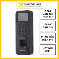 Máy chấm công vân tay và kiểm soát vào ra cửa HIKvision DS-K1T804AMF