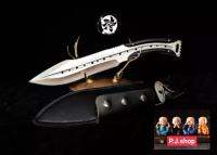 ToddBeggKnives ใบ 7 นิ้ว ฟูลแทงค์ ใบหนา รุ่น Tiburon  ใบ D2 ด้าม G10 รุ่นยอดนิยม ใบเงิน ทรงสวยงาม น้ำหนักดี ด้ามมีเอกลักษณ์