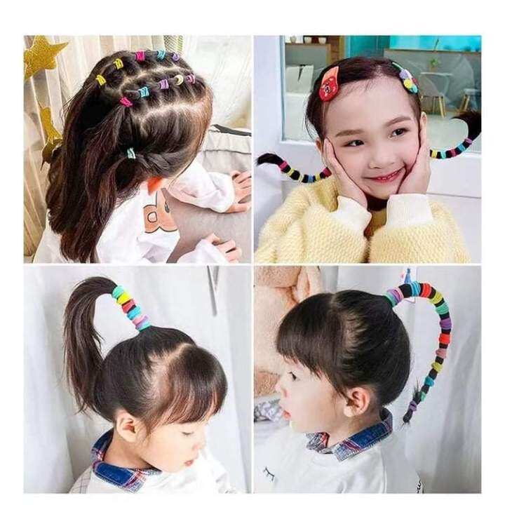 Kids Pony Tail 50pcs Assorted Color 