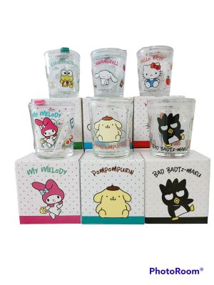 แก้วใส Sanrio Glass With Lid