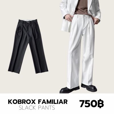 THEBOY-KOBROX FAMILIAR กางเกงสแล็คทรงกระบอก