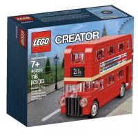 LEGO 40220: Mini British London Retro Double-Decker Red Bus 100% Authentic Lego ของใหม่ ของแท้ พร้อมส่ง