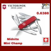 มีด Victorinox รุ่น Midnite Mini Champ แชมป์เปี้ยนตัวเล็ก 17 ฟังก์ชั่น มีไฟ LED และปากกา 0.6386