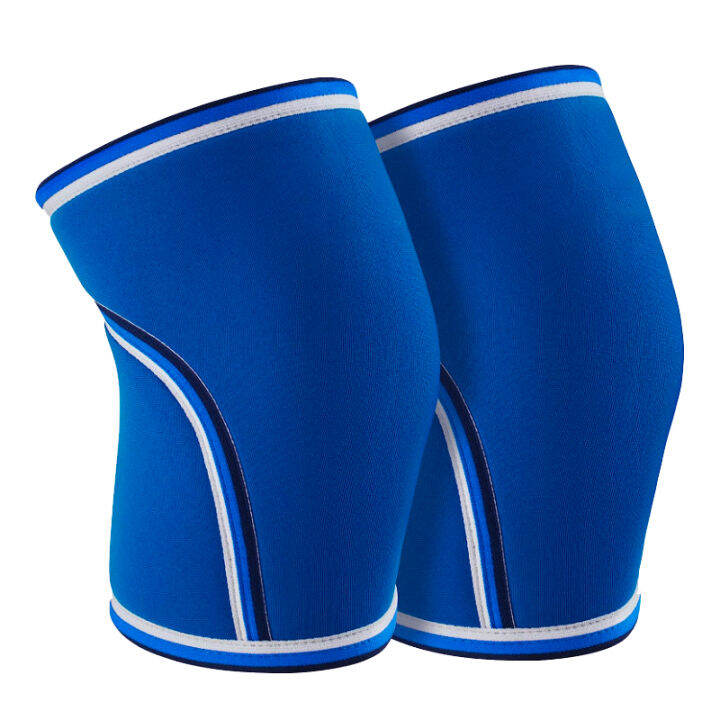 1 Pair 7mm Neoprene Knee Sleeves Compression Knee Support for Weightlifting Cross Training WOD