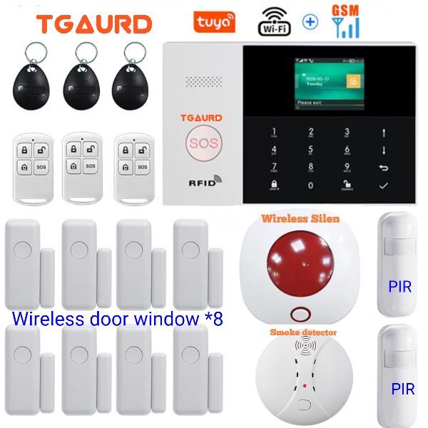 สัญญาณกันขโมยบ้าน-แจ้งเตือนผ่านแอป-gsm-alarm-system-smart-home