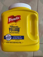 ซอสมัสตาร์ด ( French ‘s Classic Yellow Mustard 2.97 kg. เฟร้นช์น คลาสสิค เยลโล่ มัสตาร์ด