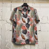 เสื้อฮาวายลายดอกคัลเลอร์ฟูล hawaii ไซค์ m l xl 2xl 3xl ผ้าไหมซาตินอิตาลี่?% ผ้านิ่มสวมใส่สบายไม่ร้อน ใส่ได้ทั้งชายและหญิง