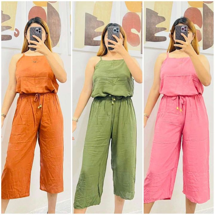 CHALLIS SPAGHETTI TERNO PANTS TOKONG FOR WOMEN | Lazada PH