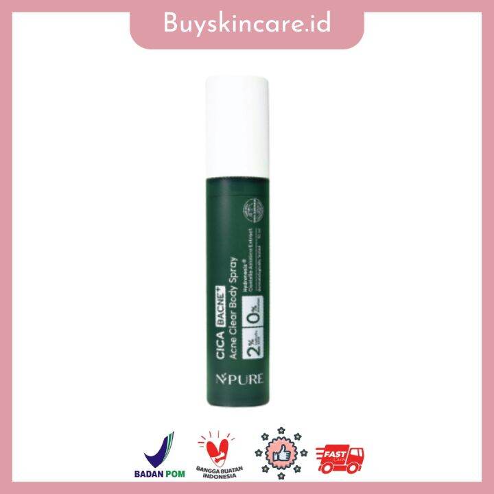 NPURE Bacne Spray /Jerawat Punggung & Badan / Chicken Skin / Keratosis