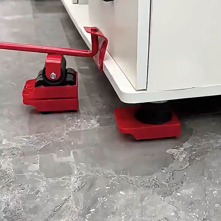 5Pcs/Set New Heavy Duty Furniture Lifter Tool Moving Transport Roller