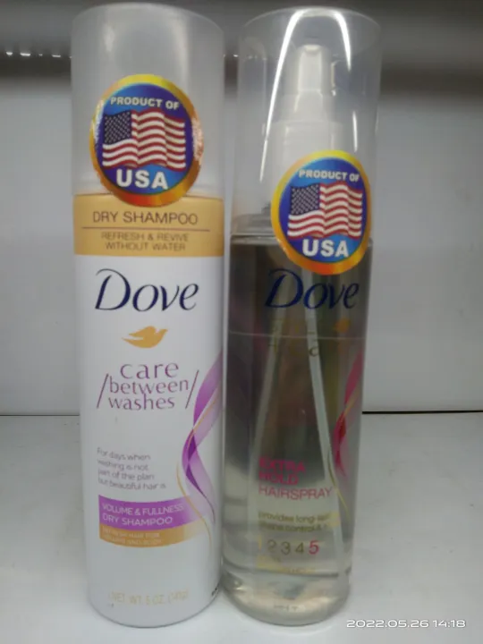 DOVE VOLUME & FULLNESS DRY SHAMPOO 141g/HAIR SPRAY 273ML Lazada PH