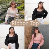 everyday.created - ribbon top มี 3 สี ชมพู / ครีม / ดำ