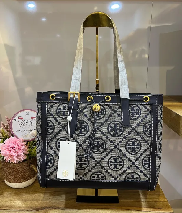 Tory Burch T Monogram Jacquard Small Tote Bag | Lazada