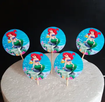 Barbie mermaid cupcake toppers hot sale