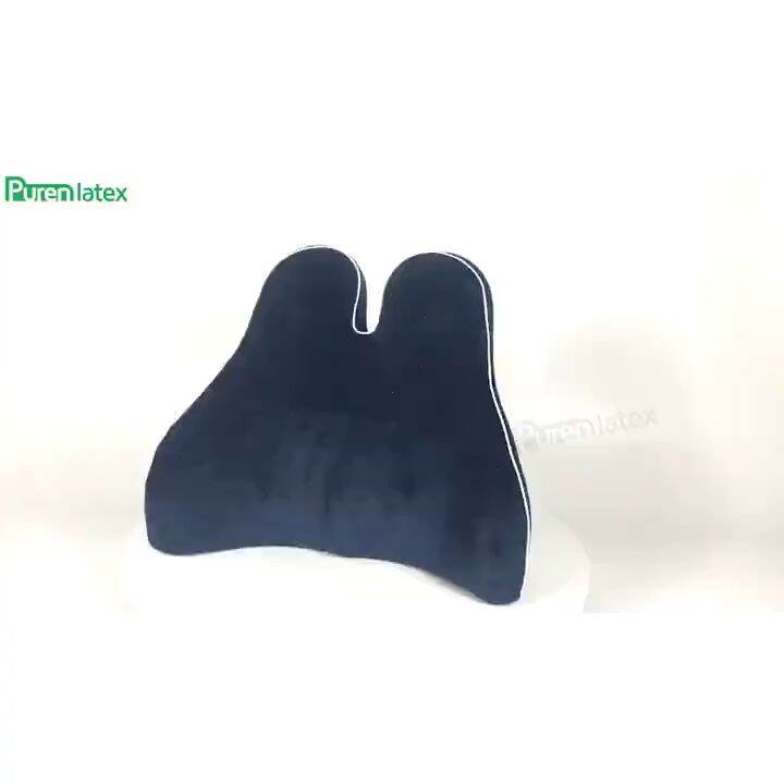 PurenLatex L Shape Memory Foam Seat Back Cushion Orthopedic Coccyx