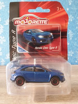โมเดลรถเหล็ก Majorette Honda Civic Type R _ SERIES Honda Civic Type R _ 220C-6 #Blue สีน้ำเงิน เปิดท้ายรถได้ โมเดลรถสะสม