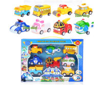 ROBOCAR POLI มี 8 แบบในกล่อง หุ่นยนต์โรโบคาร์แปลงร่างเป็นรถ ตัวการ์ตูน ดีไซน์น่ารัก