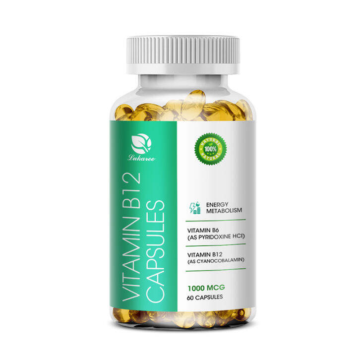 Vitamin B12 Capsule 1000 Mcg Cyanocobalamin B12 Supports Healthy Mood