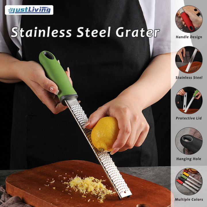 1pc Long Handle Stainless Steel Lemon Zester Grater