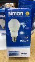 หลอด LED SIMON 13วัตต์ A60 E27 เดย์ไลท์ / คูลไวท์ / วอมไวท์
110lm/W รับประกัน 2ปี