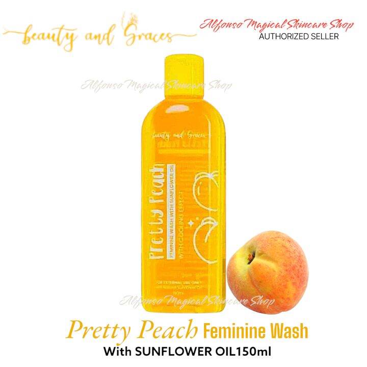 PRETTY PEACH Feminine Wash withSunflower Oil 150ml Lazada PH