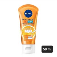 NIVEA extra bright C&amp;HYA vitamin wash foam โฟมล้างหน้านีเวีย 50ml.