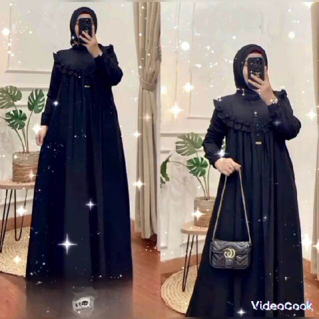 Gamis Wanita Model Terbaru Bahan Crinkle Airflow Premium / Gamis Wanita