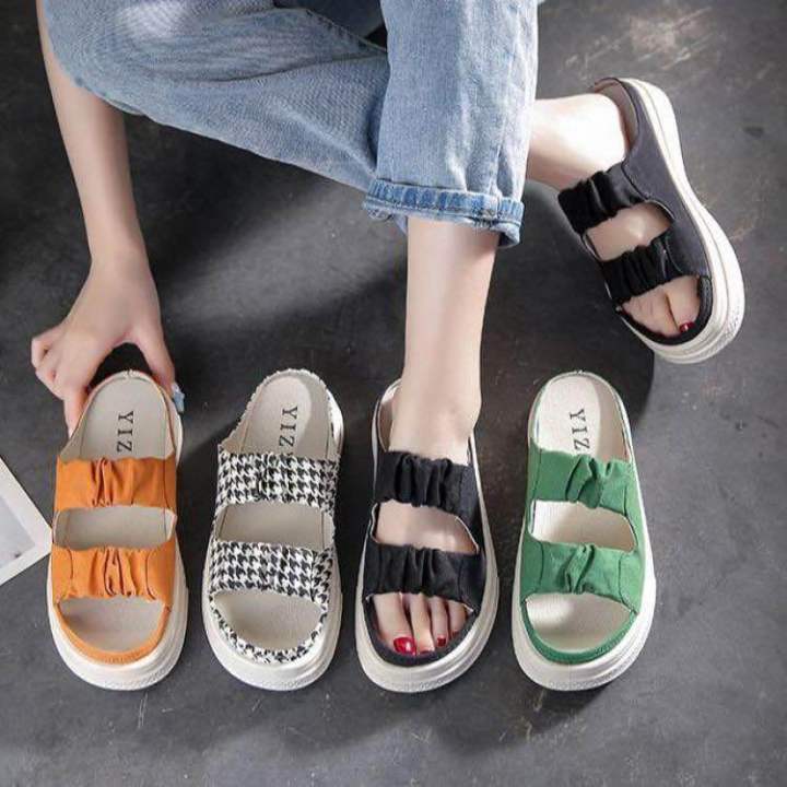 Mens Summer Breathable Beach Sandals Casual Stretch Fabric Shoes Soft Sole  Flats | eBay