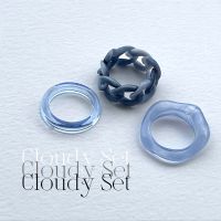 bemy.olaf CloudySet แหวนเซ็ต แหวนอะคริลิก แหวนแฟชั่น แหวนสไตล์เกาหลี