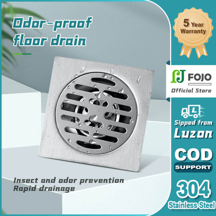 【DR】Bathroom Floor Drain Stainless Steel Backflow Preventer With Trap