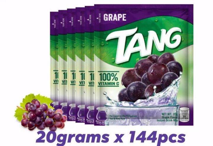 TANG Powdered Juice- Grapes Flavour 20grams x 144 sachets | Lazada