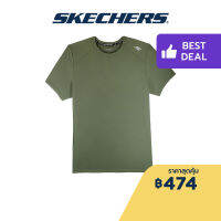 Skechers สเก็ตเชอร์ส เสื้อยืดวิ่งแขนสั้นผู้ชาย Men Running Tee Apparel - SP22Q4M428-008B