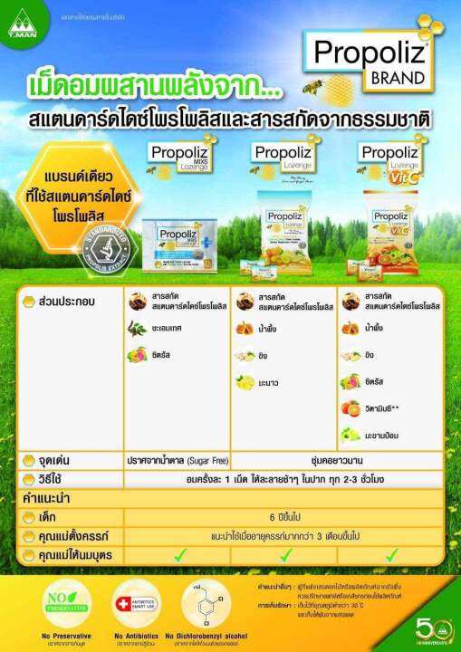 ลูกอม-propoliz-โพรโพลิส-สูตรใหม่-เพิ่ม-vit-c-60-มก-กล่องละ-10-ซอง-พรอโพลิส-propoliz