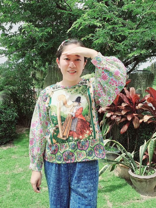 เสื้อสวย-รีเมคผ้าปฏิทินวินเทจ-vintage-bohemian