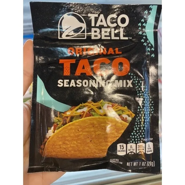 ซอสปรุงรส ชนิดผง ตรา ทาโก้ เบล ออริจินอล 28g Taco Seasoning Mix Taco Bell Original Brand 4427