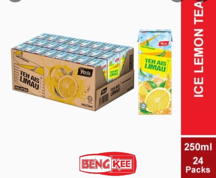 Beng Kee🔥yeos Air Kotak Ice Lemon Tea 250ml24pcs Lazada 3212